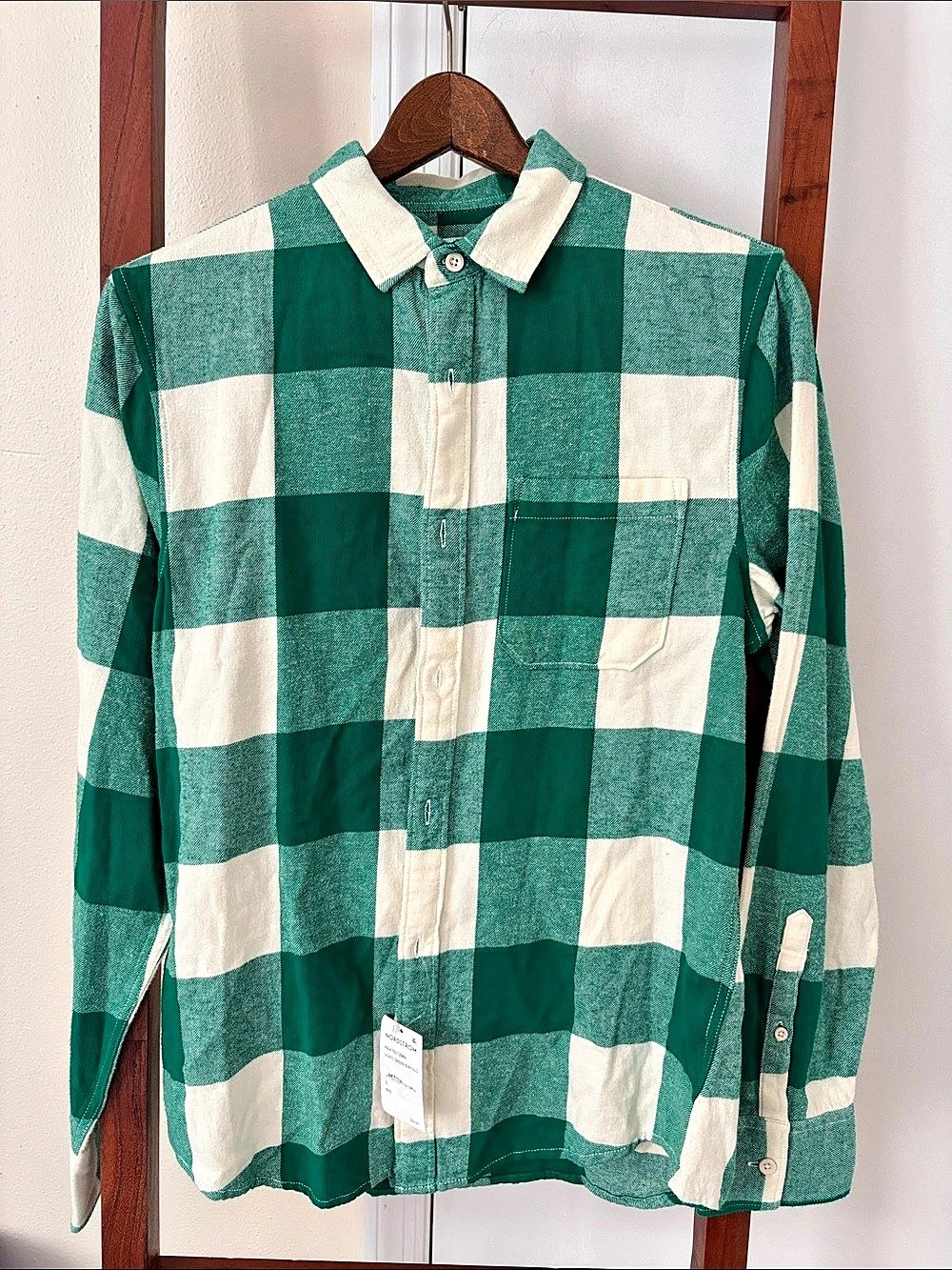 Abound Buffalo Check Flannel Shirt Men'Small Checkered Cotton Shirt Small